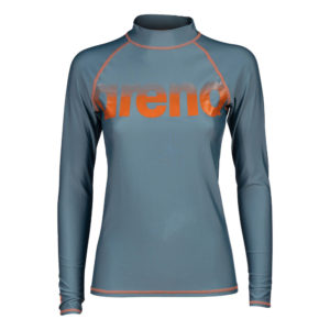 Arena  футболка женская для плавания Rash vest l/s graphic