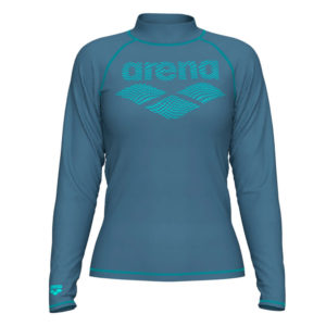 Arena  футболка женская для плавания Rash vest l/s graphic