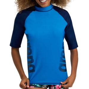 Arena  футболка женская для плавания Rash vest s/s graphic