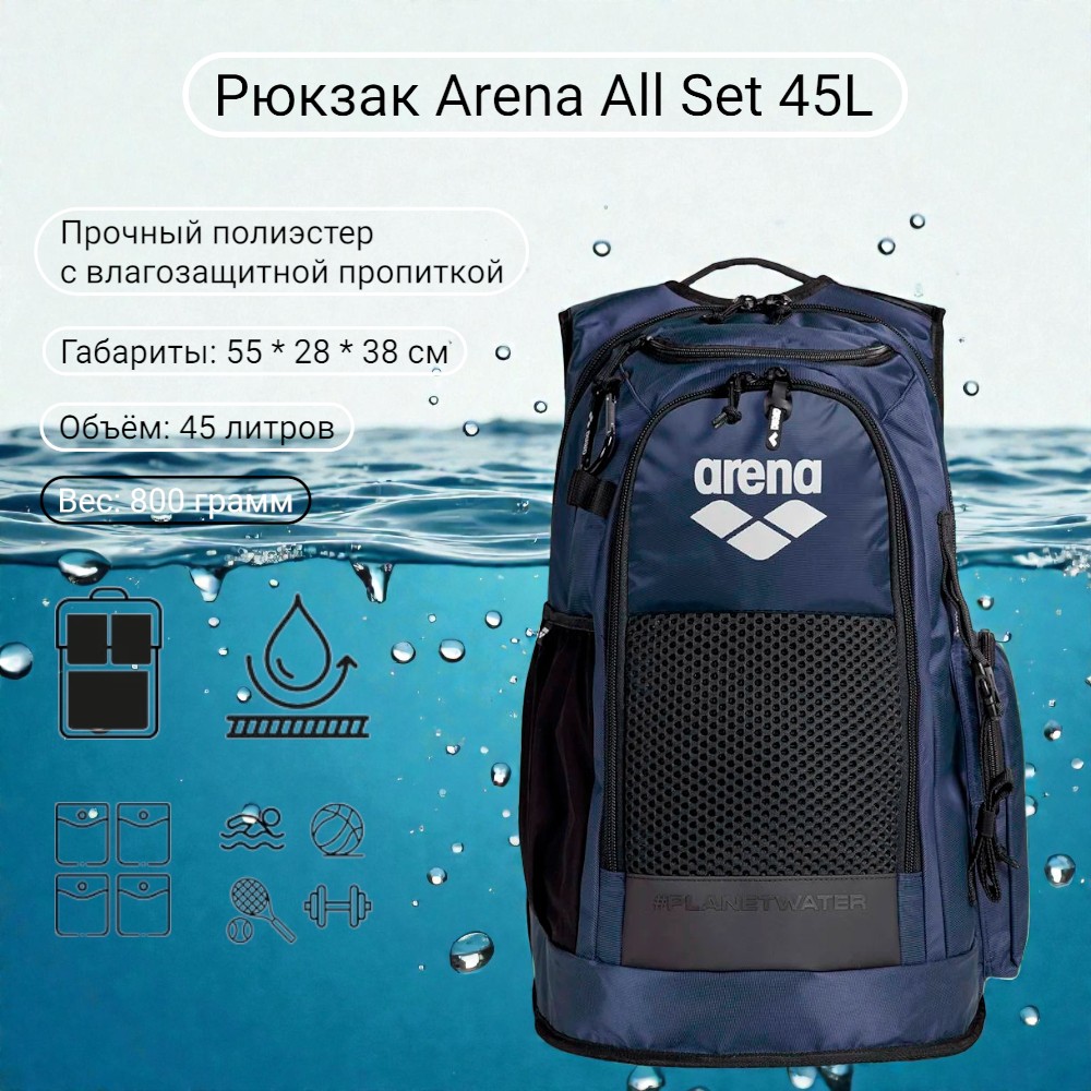 Arena рюкзак All set 45l — изображение 8