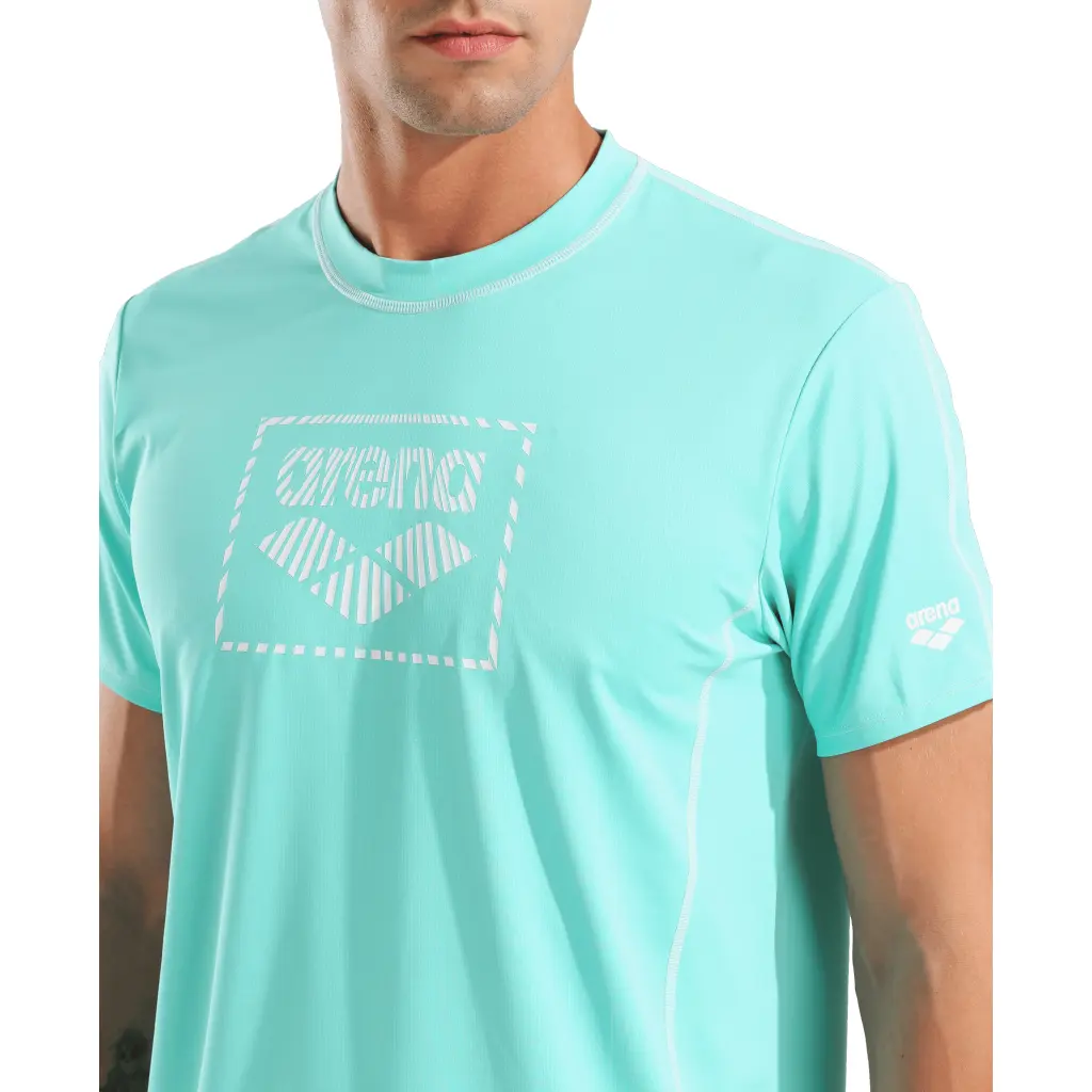 Arena футболка для плавания мужская Arena s/s swim shirt — изображение 4