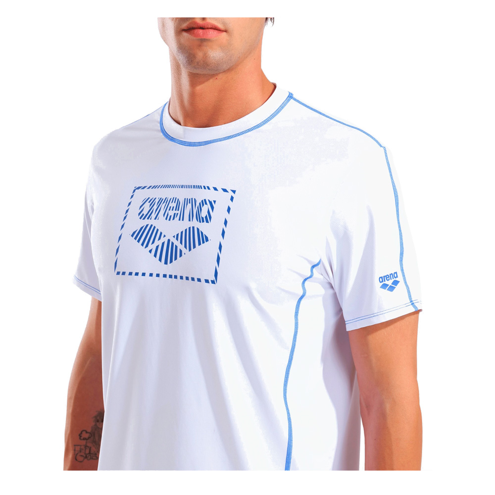 Arena футболка для плавания мужская Arena s/s swim shirt — изображение 4